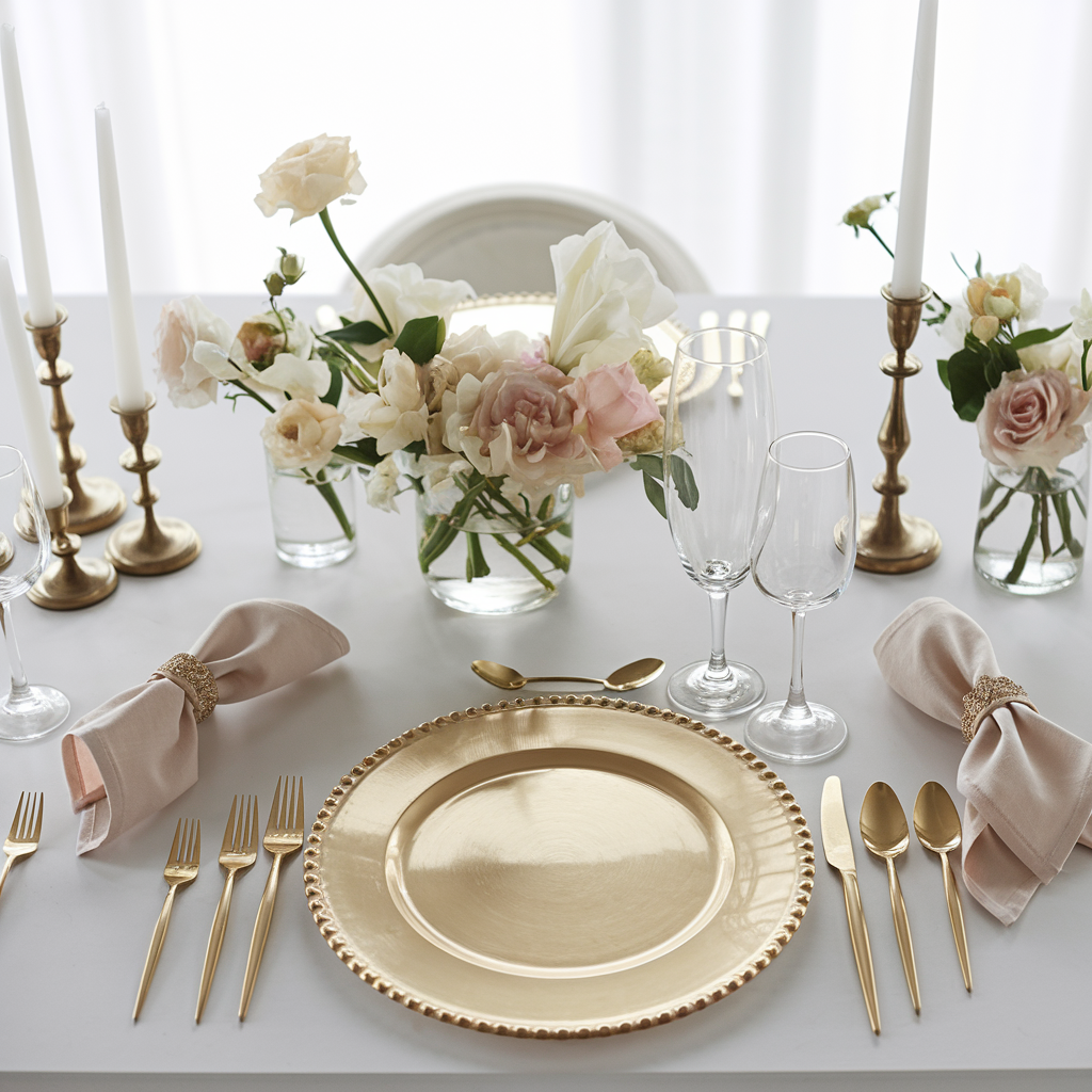 Festlich gedeckter Tisch mit Dekoration vom Dekoverleih Bad Arolsen